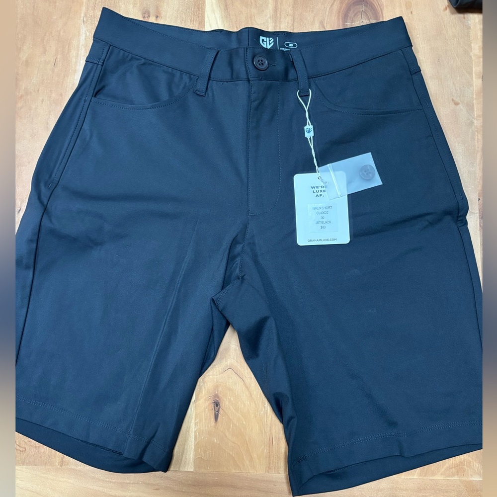 NWT! Graham Luxe Black Dress/Performance Shorts
